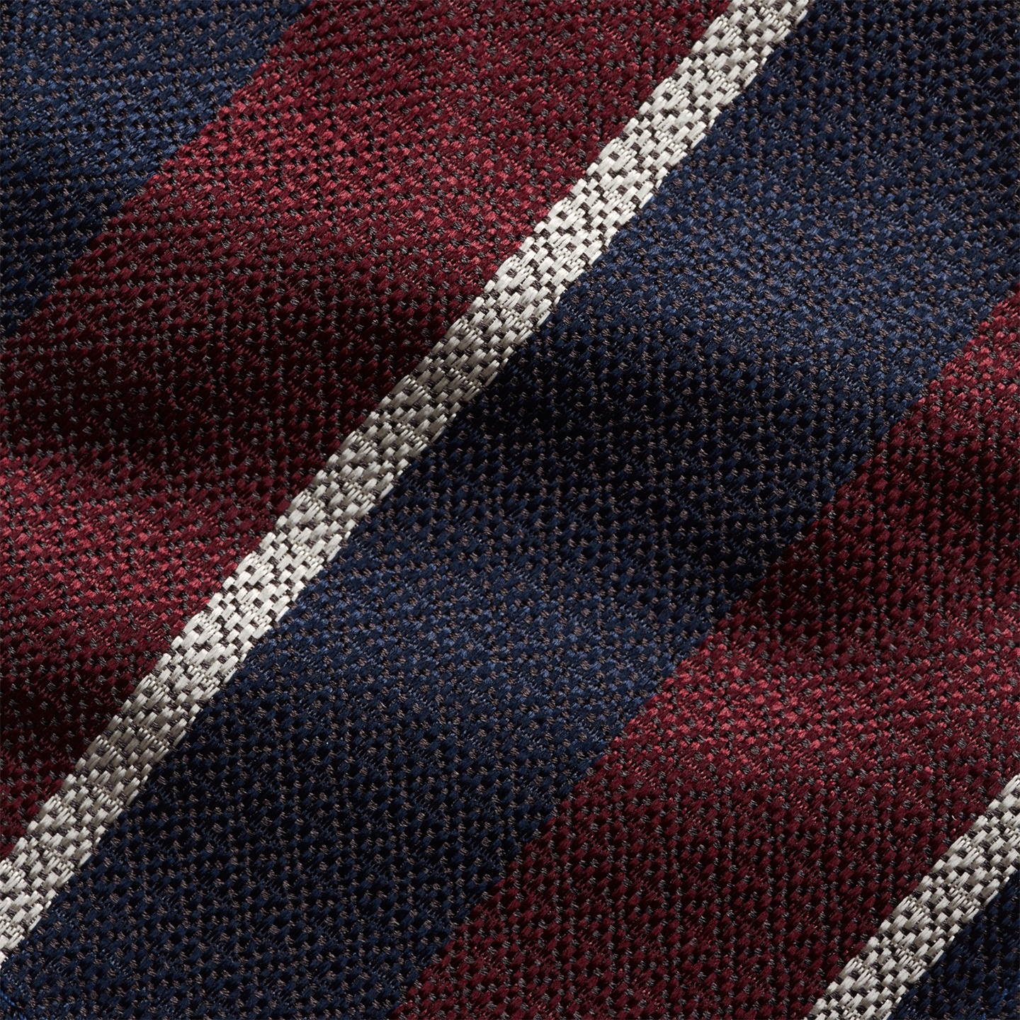 Мужские галстуки Ralph Lauren Vintage-Inspired Striped Silk Tie, цвет: Винный / Тёмно-синий — фото 2