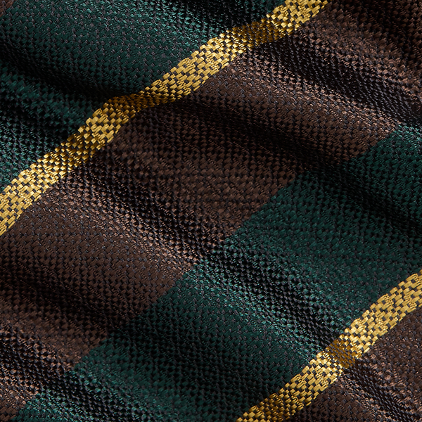 Brown/Green Vintage-Inspired Striped Silk Tie Polo Ralph Lauren 3