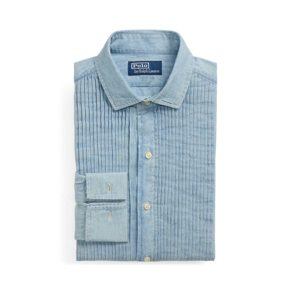 Classic Fit Chambray Tuxedo Shirt Polo Ralph Lauren 1