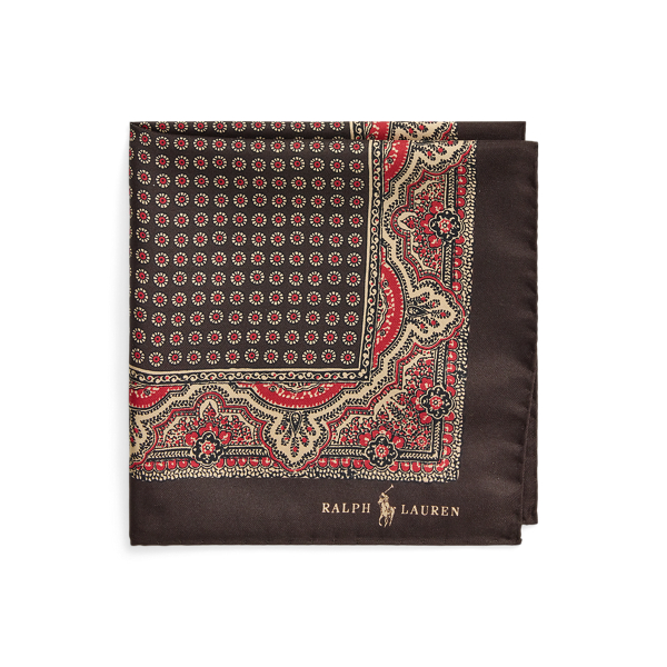 Brown/Red Pochette en soie Polo Ralph Lauren 1