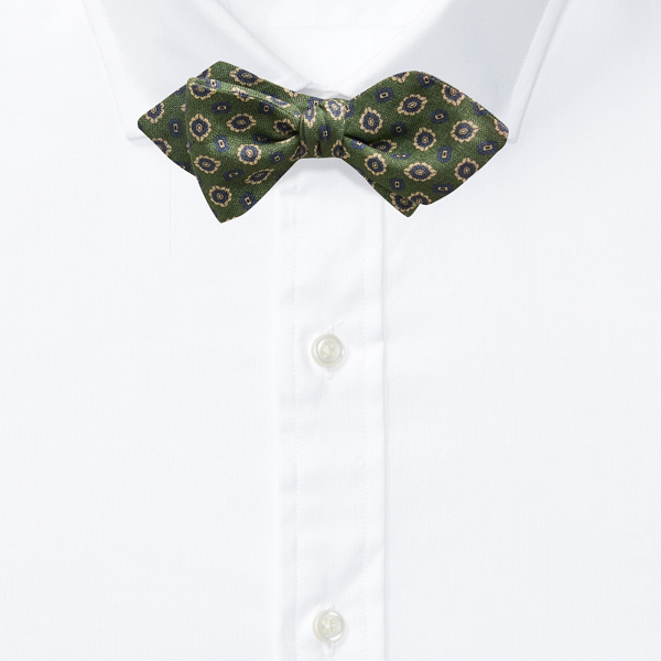 Green Faded Neat Linen Bow Tie Polo Ralph Lauren 2