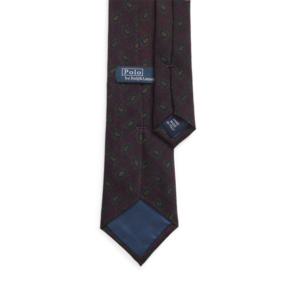 Purple Neat Wool Challis Tie Polo Ralph Lauren 2