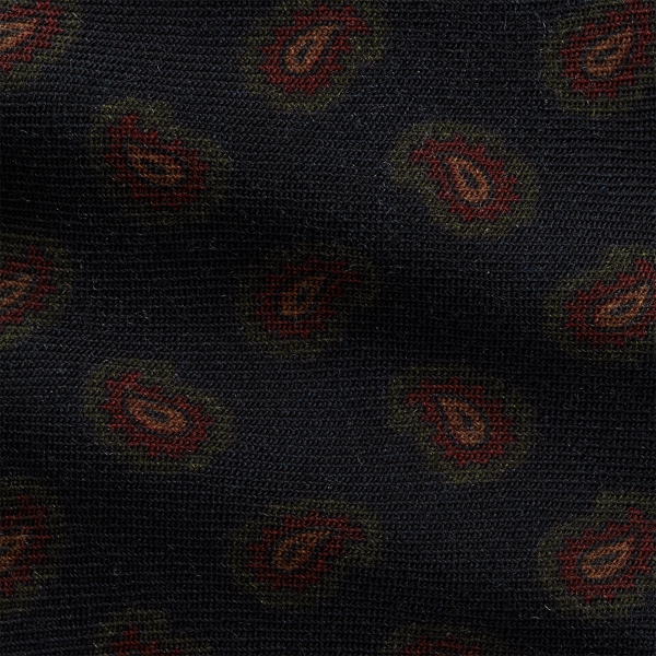 Neat Wool Challis Tie 