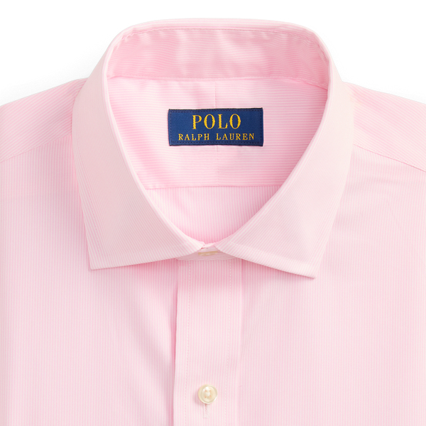 Polo Ralph Lauren 粉色/白色 經典版型條紋府綢襯衫 7