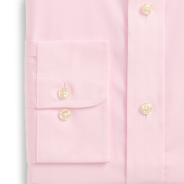 Polo Ralph Lauren 粉色/白色 經典版型條紋府綢襯衫 8