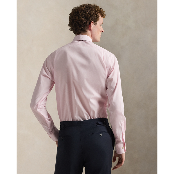 Polo Ralph Lauren 粉色/白色 經典版型條紋府綢襯衫 5