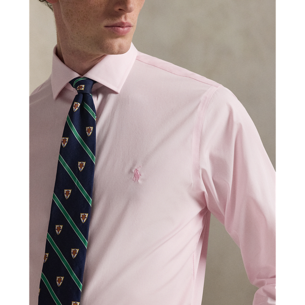 Polo Ralph Lauren 粉色/白色 經典版型條紋府綢襯衫 6