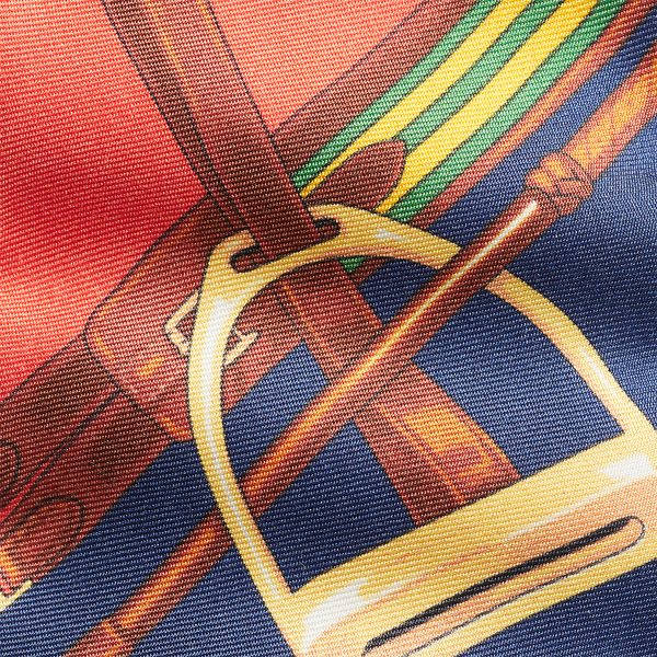 Multi Equestrian-Print Silk Twill Tie Polo Ralph Lauren 3