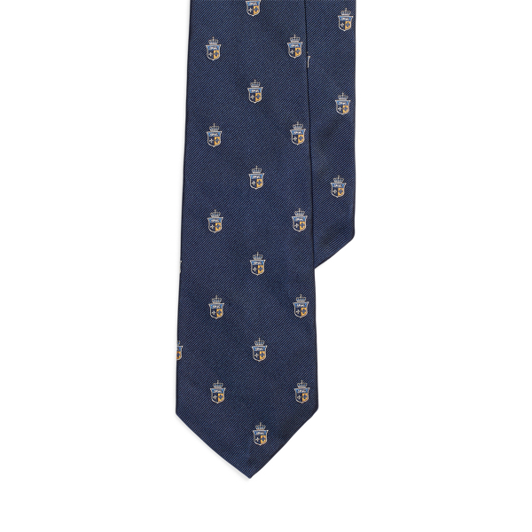 Navy Silk Repp Club Tie Polo Ralph Lauren 1