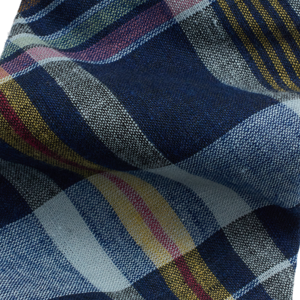 Navy/Grey Vintage-Inspired Plaid Cotton Tie Polo Ralph Lauren 3