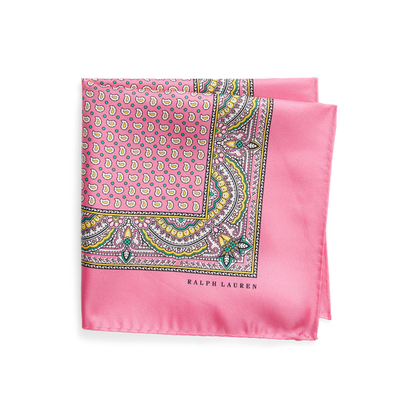 Pink Gemustertes Einstecktuch aus Seidentwill Polo Ralph Lauren 1