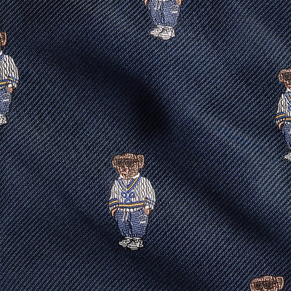 Seidenripskrawatte mit Polo Bear Polo Ralph Lauren in Navy 3