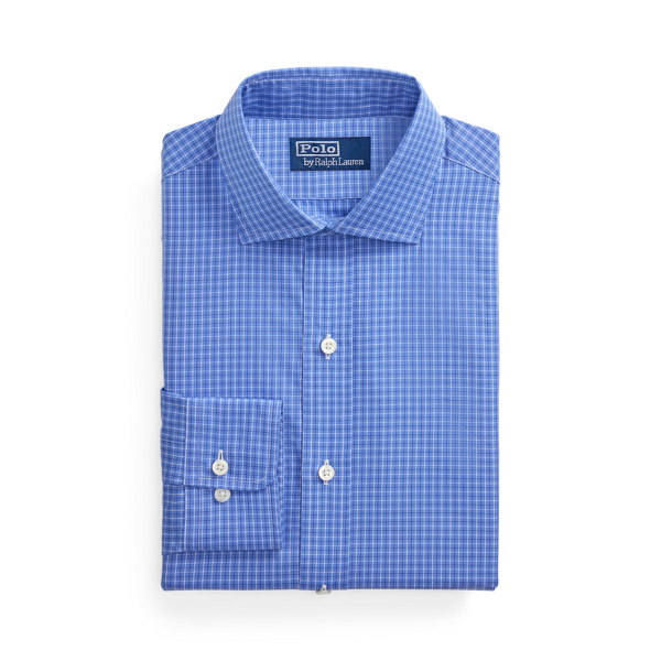 Chemise &agrave; carreaux Classic Fit popeline