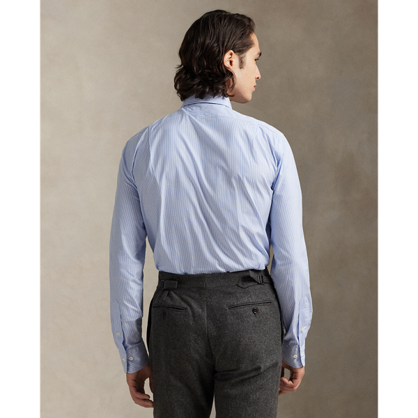 Classic Fit Striped Poplin Shirt