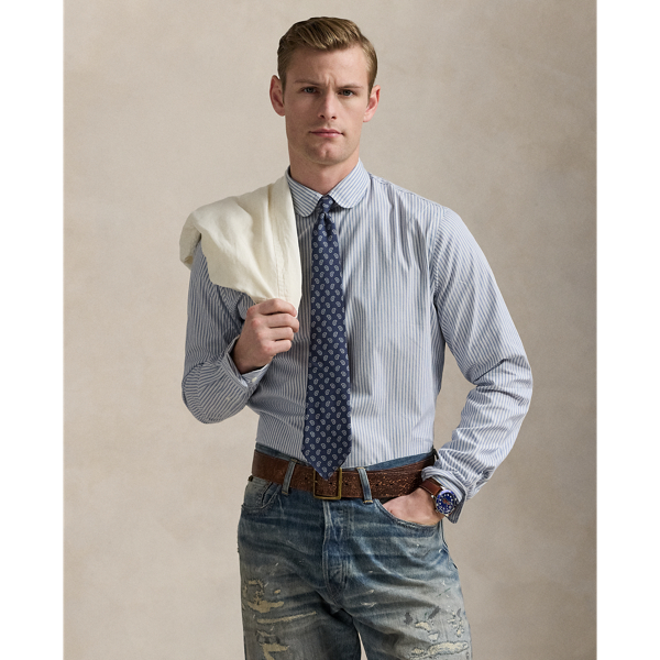 シャツ [POLO RALPH LAUREN] Custom Fit Oxford Stripe Shirt Classic Fit Striped Shirt