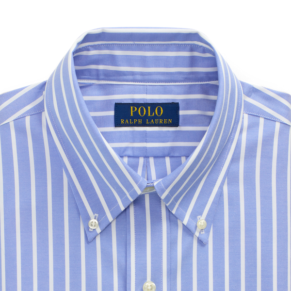 Blue/White Custom Fit Striped Pinpoint Oxford Shirt Polo Ralph Lauren 7