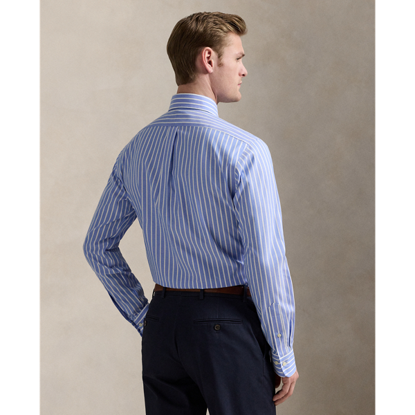 Blue/White Custom Fit Striped Pinpoint Oxford Shirt Polo Ralph Lauren 5