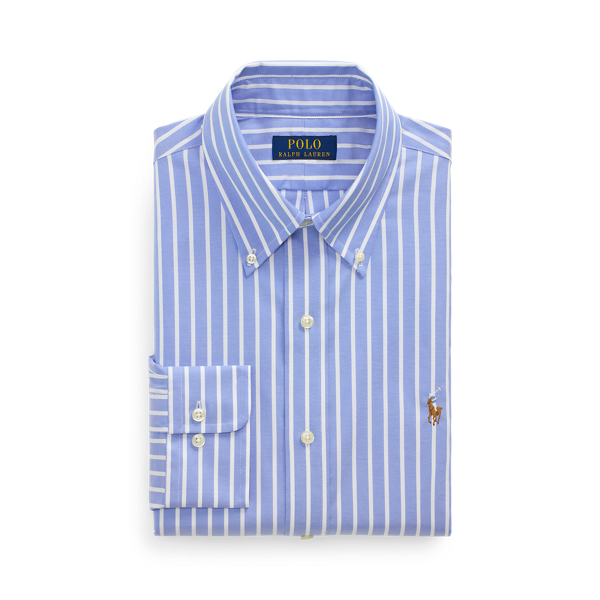 Blue/White Custom Fit Striped Pinpoint Oxford Shirt Polo Ralph Lauren 2