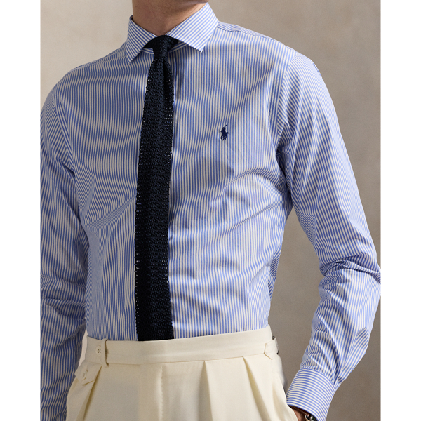 Slim Fit Striped Poplin Shirt