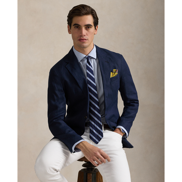 White Blue Multi Custom-Fit Karohemd aus Popeline Polo Ralph Lauren 1