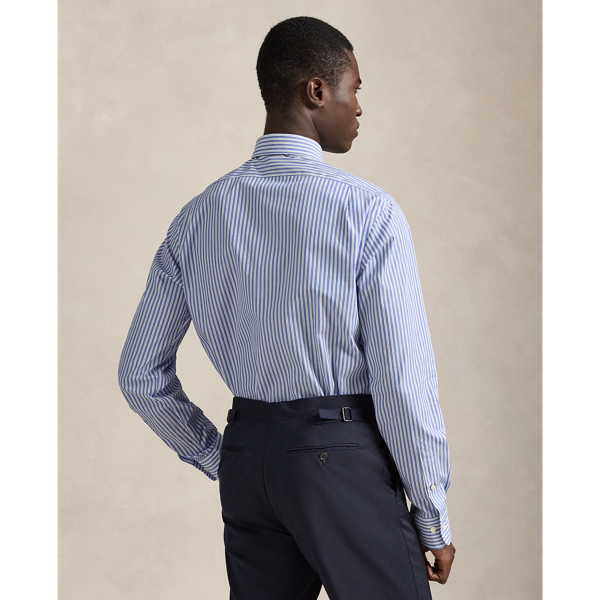 Custom-Fit Popelinehemd mit Streifen Polo Ralph Lauren in Himmelblau/Wei&szlig; 5