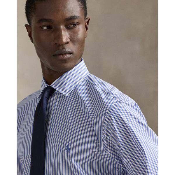 Custom-Fit Popelinehemd mit Streifen Polo Ralph Lauren in Himmelblau/Wei&szlig; 6