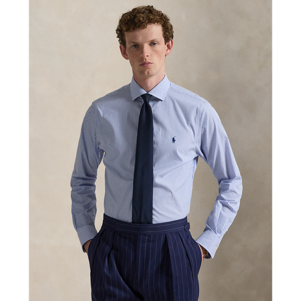 Custom Fit Striped Poplin Shirt