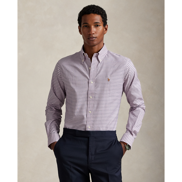 Custom Fit Gingham Pinpoint Oxford Shirt