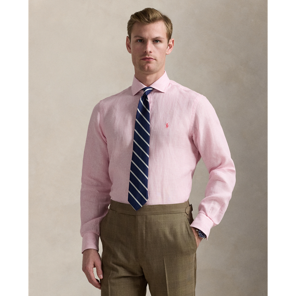 Tシャツ・カットソー Ralph Lauren Custom-Fit Striped Linen Shirt (710969636 002) Polo Ralph Lauren Custom Fit Striped Oxford Shirt | Apparel