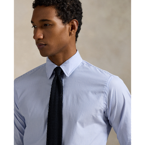 Custom Fit Striped Poplin Shirt