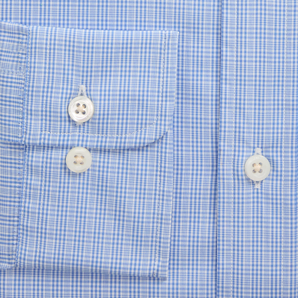 Custom Fit Plaid Poplin Shirt