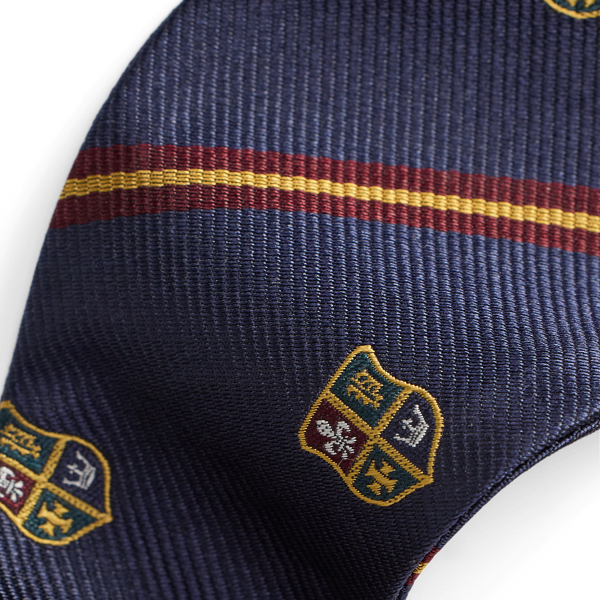 Striped Silk Club Bow Tie