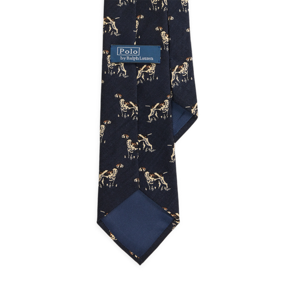Dog-Print Wool Tie