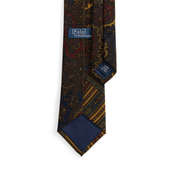 Patchwork Paisley Wool Tie