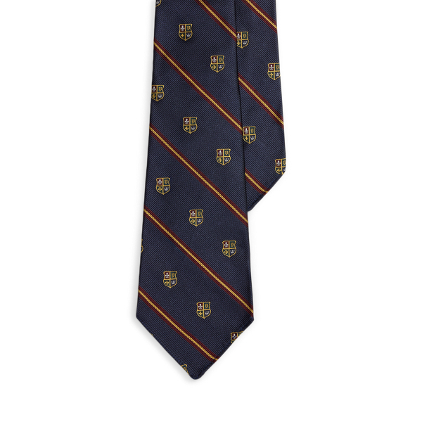 ヴィンテージインスパイアード ストライプド シルク クラブ ネクタイ