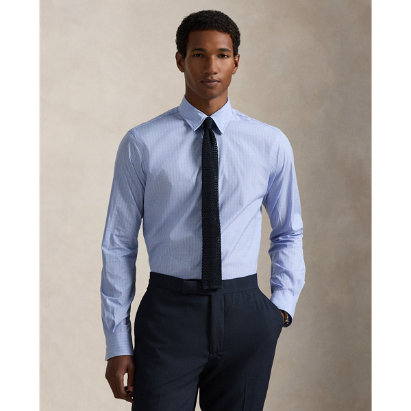 Kariertes Classic-Fit Popelinehemd
