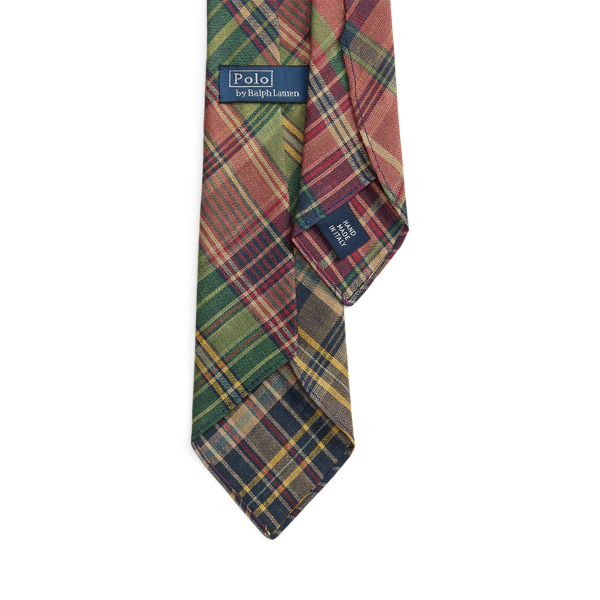 【新品】Ralph Lauren／リネンタイ／タータンチェック／Italy製 チェック リネン ネクタイ | ラルフ ローレン公式オンラインストア