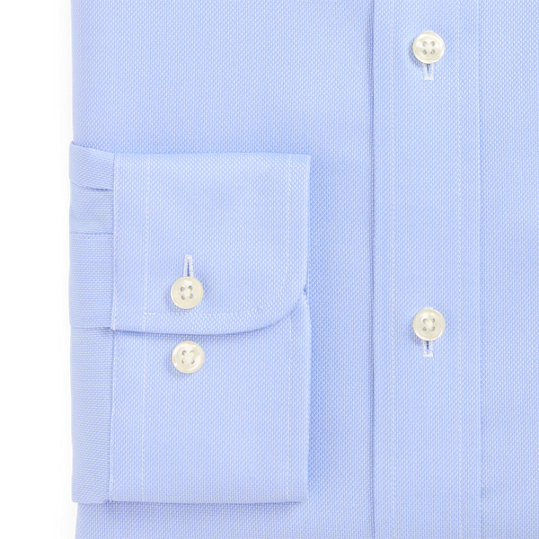 Custom-Fit Hemd aus Popeline Polo Ralph Lauren in Hellblau/Wei&szlig; 7