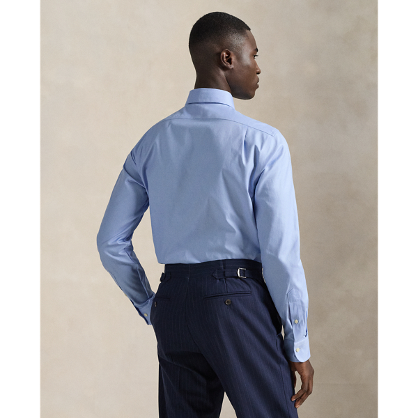 Custom-Fit Hemd aus Popeline Polo Ralph Lauren in Hellblau/Wei&szlig; 4