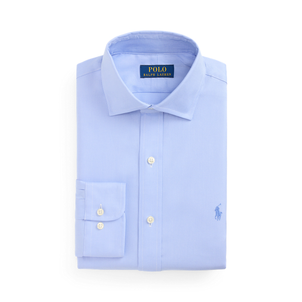 Custom-Fit Hemd aus Popeline Polo Ralph Lauren in Hellblau/Wei&szlig; 2