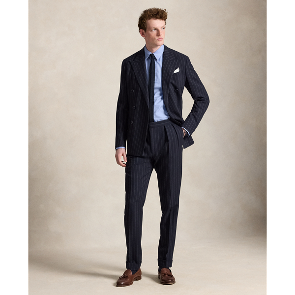 Blue White Custom Fit Textured Shirt Polo Ralph Lauren 4