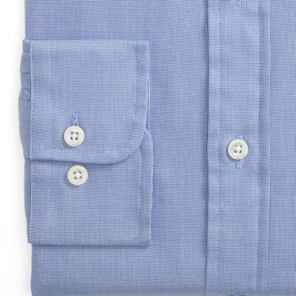 Blue White Custom Fit Textured Shirt Polo Ralph Lauren 8