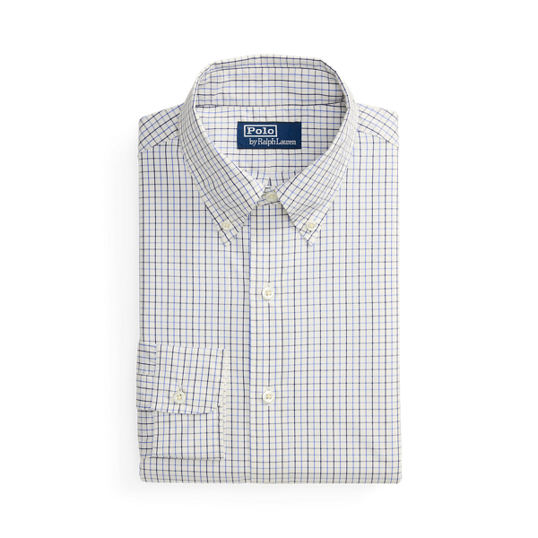 Blue Navy Custom Fit Tattersall Poplin Shirt Polo Ralph Lauren 2