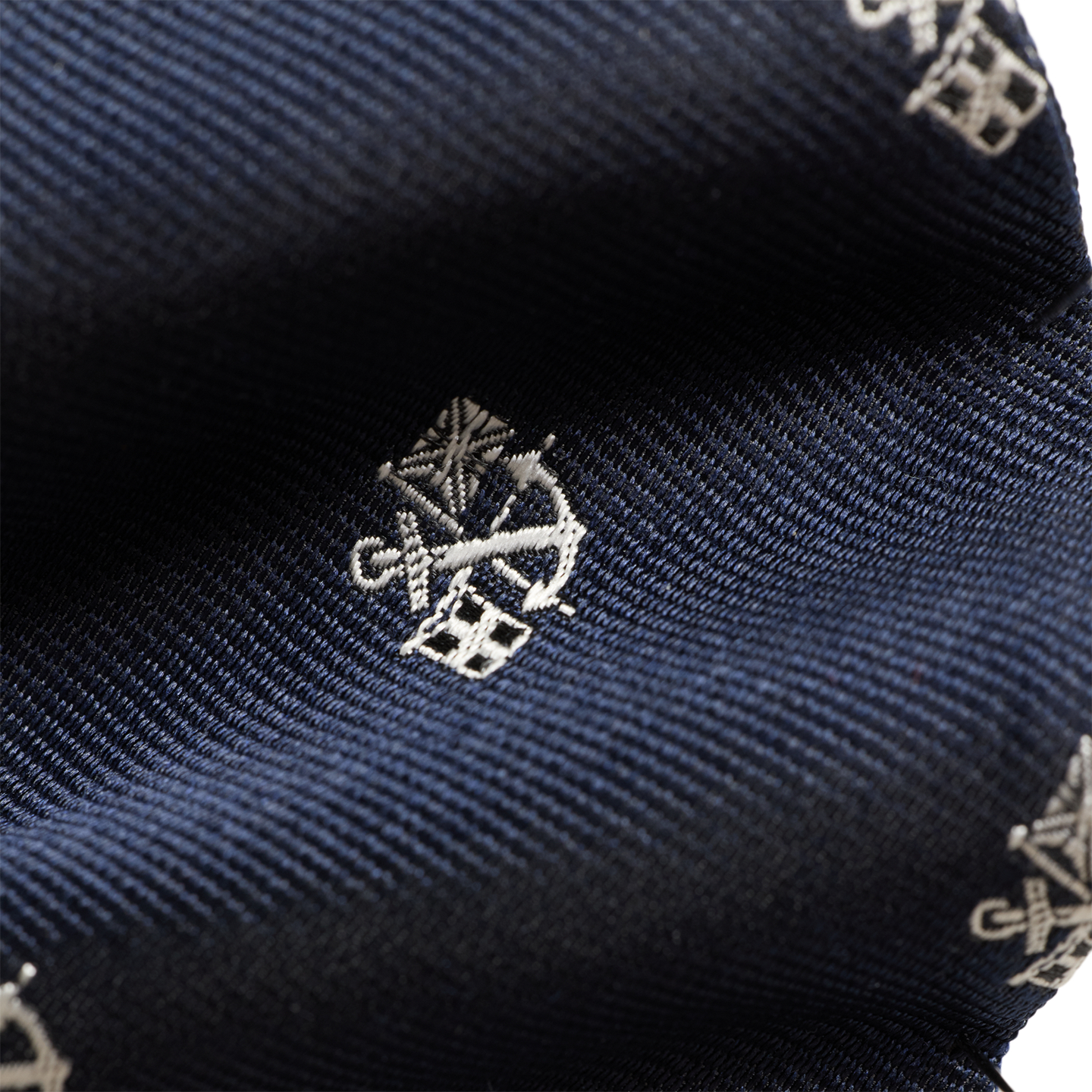 Мужской галстук-бабочка Ralph Lauren Anchor-Patterned Silk Repp Bow Tie, цвет: Тёмно-синий — фото 2