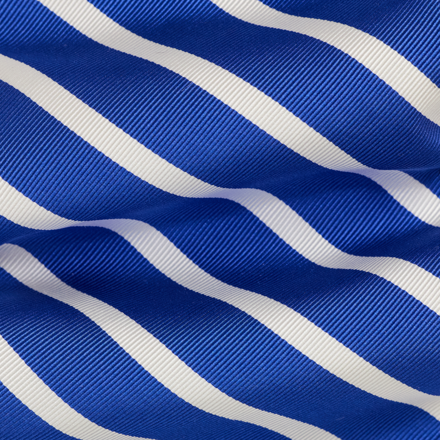 Мужской галстук Ralph Lauren Striped Silk-Cotton Mogador Tie, цвет: Синий / Белый — фото 2