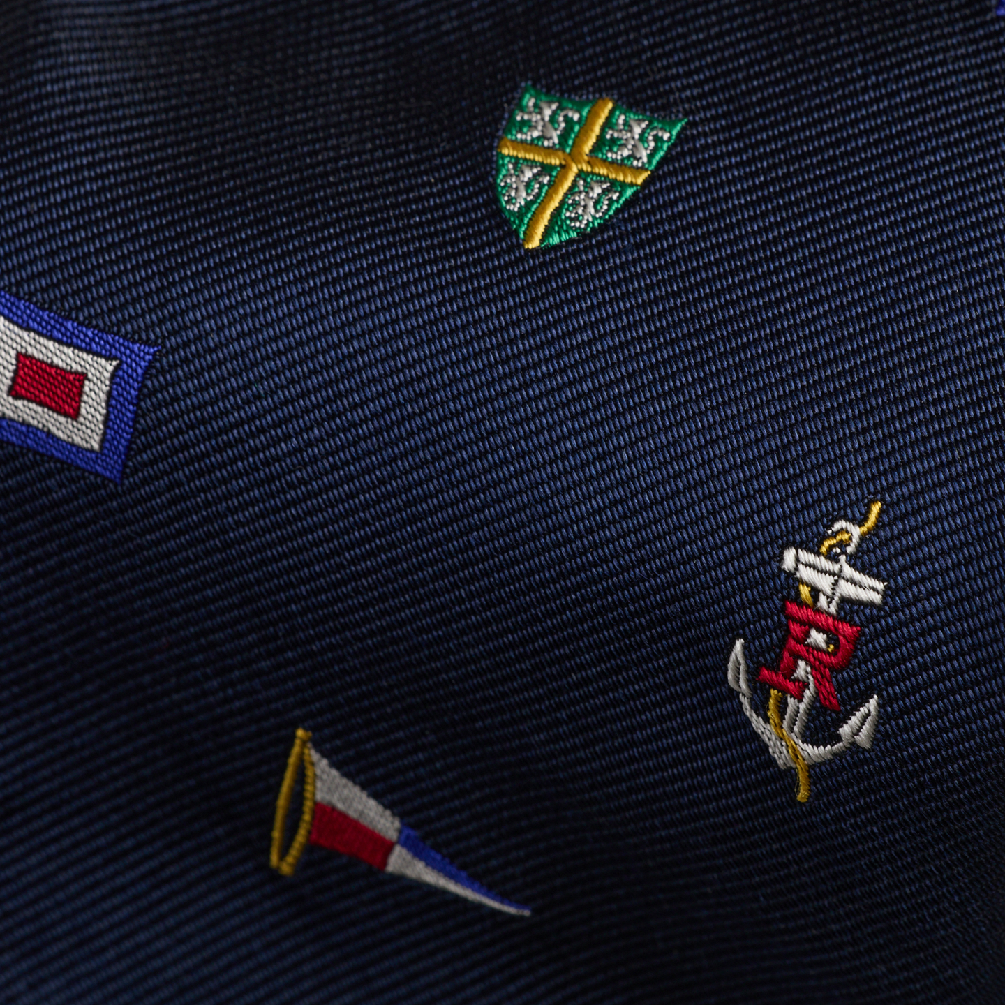 Мужские галстуки Ralph Lauren Nautical Silk Repp Tie, цвет: Тёмно-синий разноцветный — фото 2