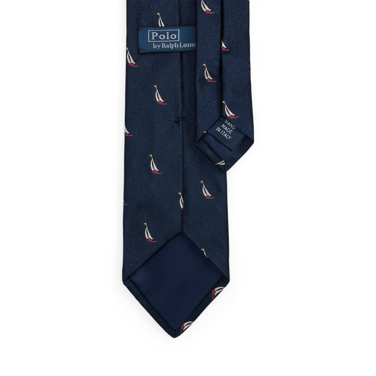 Мужской галстук Ralph Lauren Nautical Silk Repp Tie, цвет: Тёмно-синий — фото 1