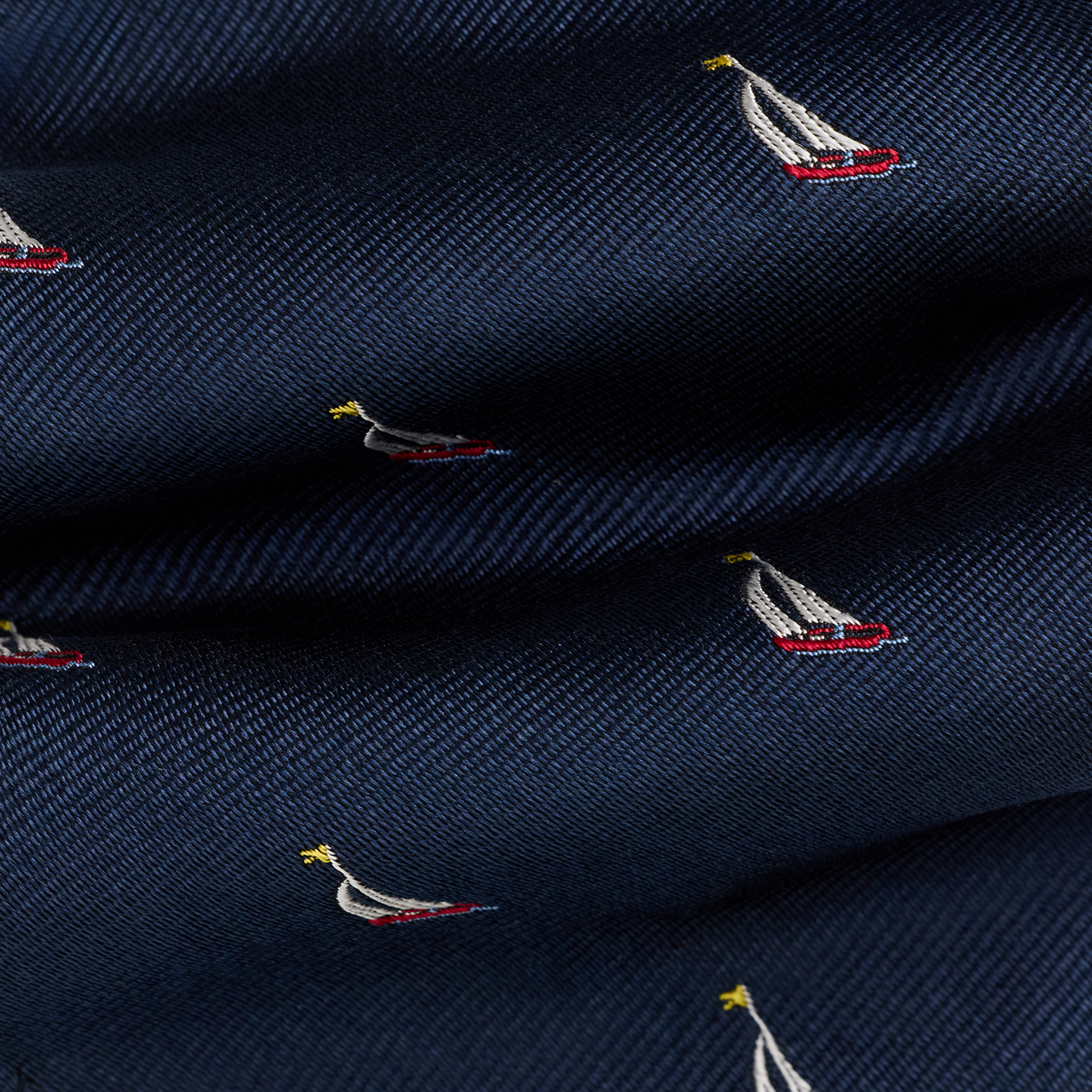 Мужской галстук Ralph Lauren Nautical Silk Repp Tie, цвет: Тёмно-синий — фото 2