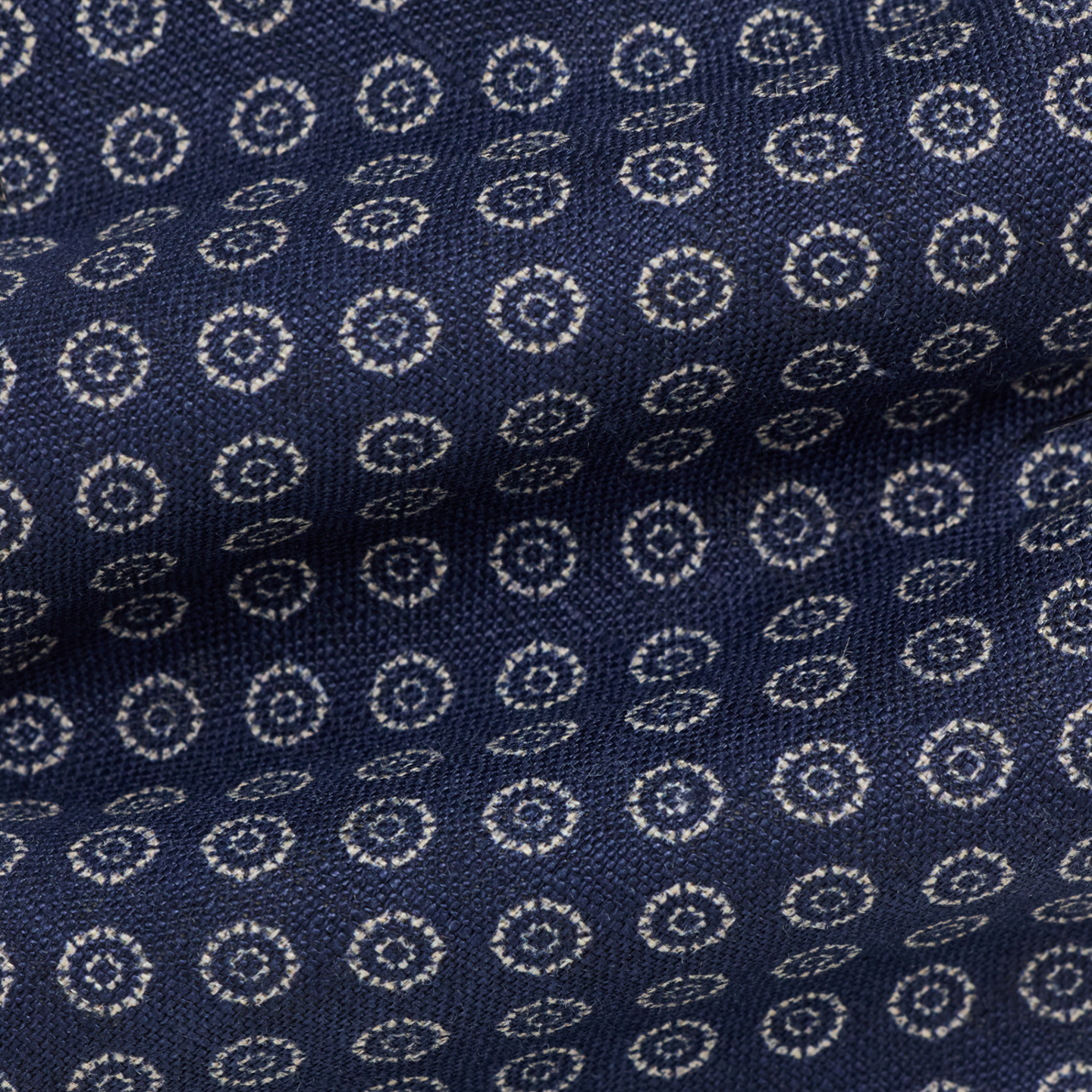 Мужские галстуки Ralph Lauren Neat Linen Tie, цвет: Тёмно-синий — фото 2