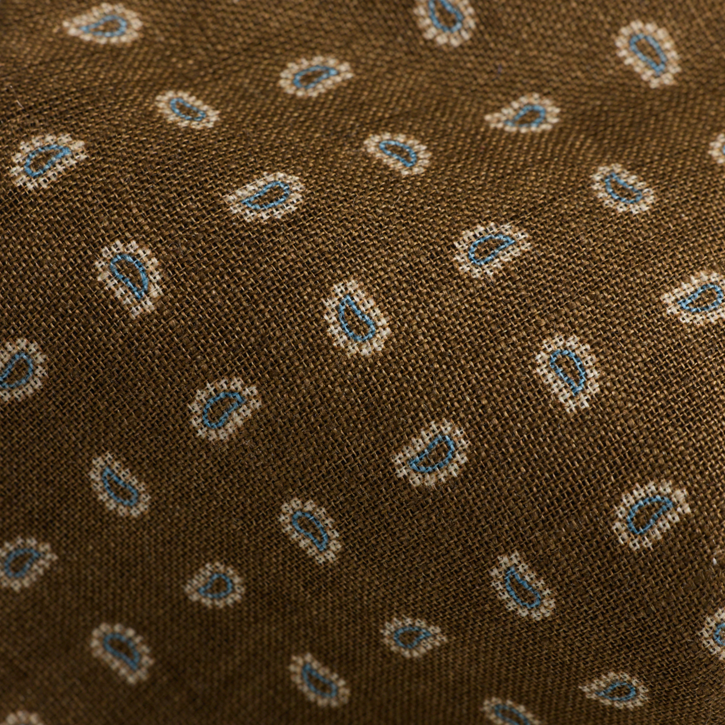 Мужские галстуки Ralph Lauren Pine-Print Linen Tie, цвет: Коричневый — фото 2